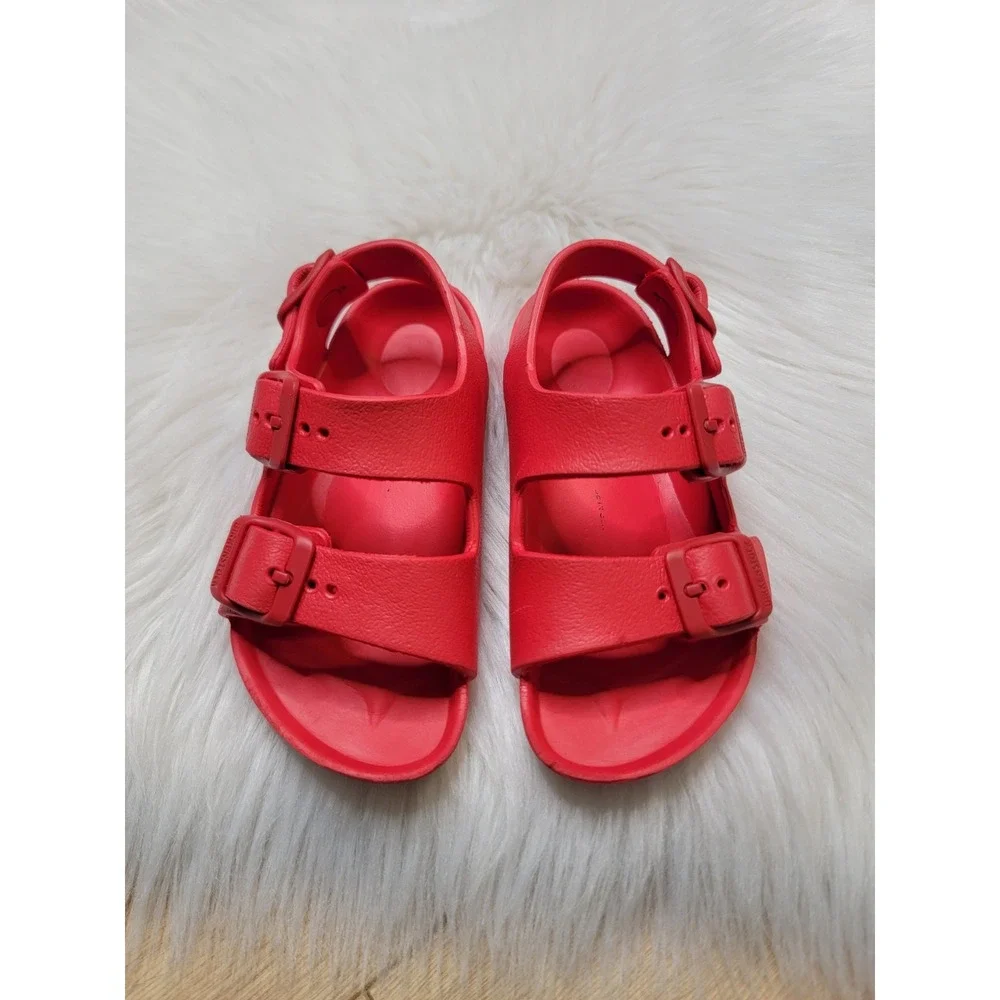 Birkenstock Eva Milano Essential Sandals Toddler Size 26 US Size 8c Red Kids